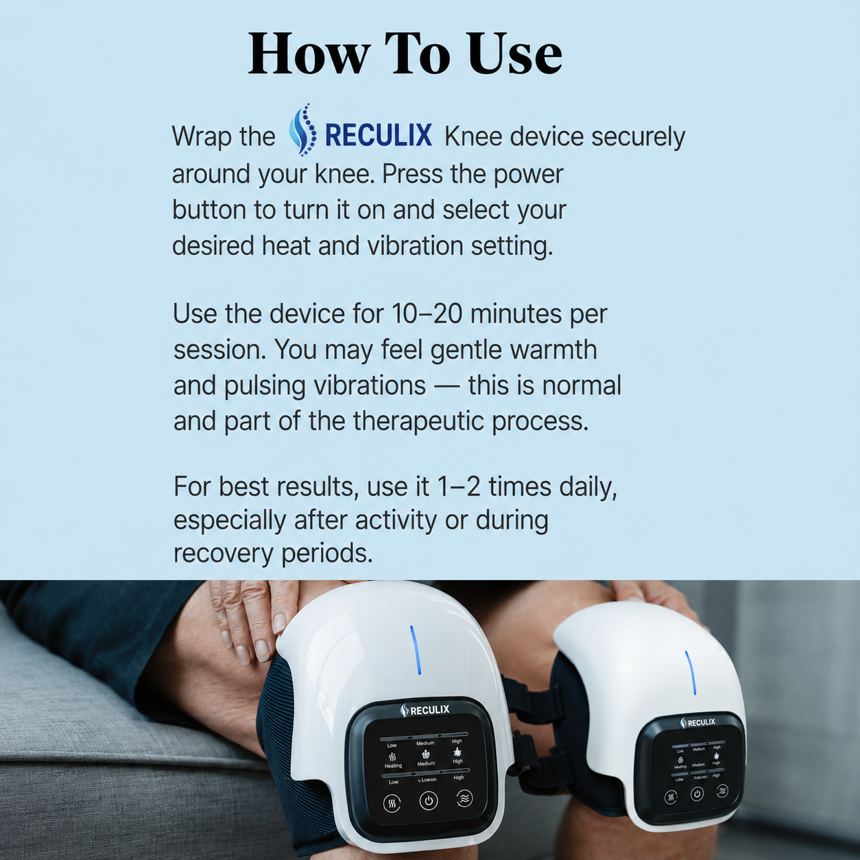 RECULIX™ 4 in 1 Knee Therapy Device