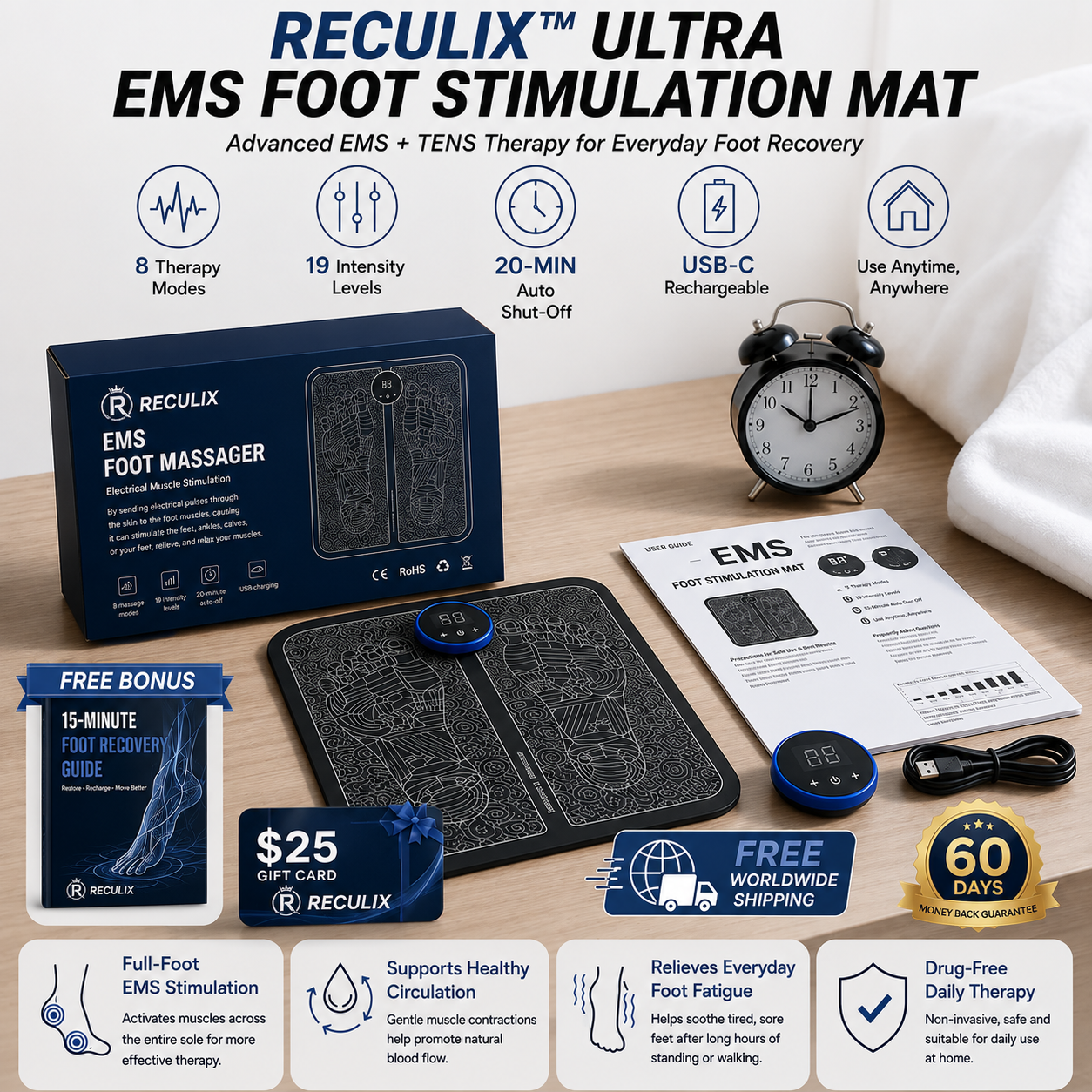 Reculix EMS – Restoring mobility and blood circulation at home